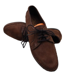 Dexter Comfort Classic Brown Suede Upper Almond Toe Lace Up Moccasin Loafer Shoe